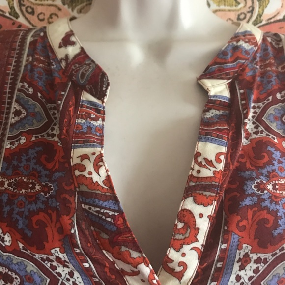 Tiny Boho Side Slit Blouse - Picture 5 of 8